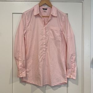 J Crew Women's Lightweight Oxford Tunic Collared Size S